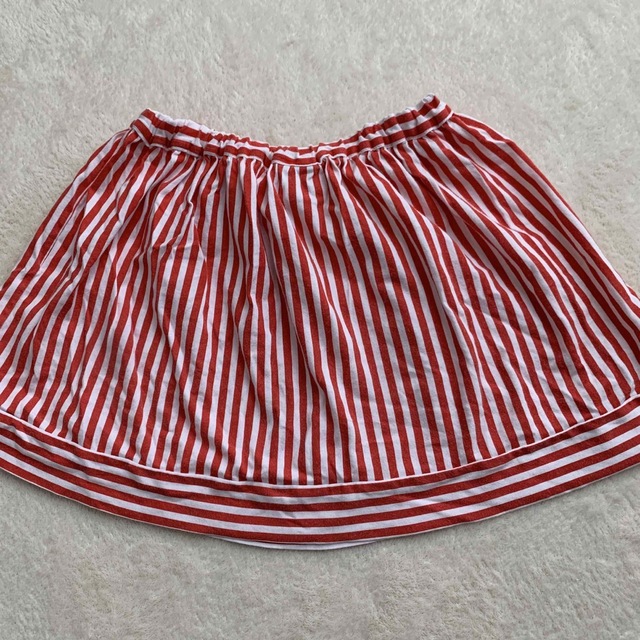 PETIT BATEAU(プチバトー)のプチバトー★ストライプスカート キッズ/ベビー/マタニティのキッズ服女の子用(90cm~)(スカート)の商品写真