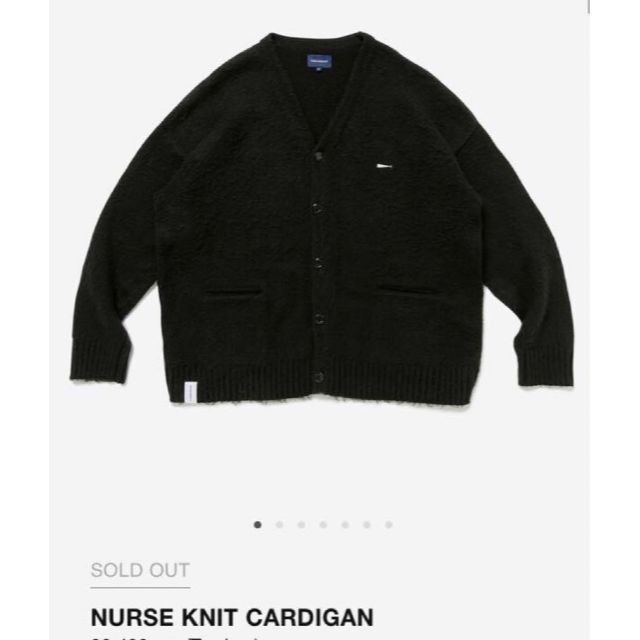 DESCENDANT NURSE KNIT CARDIGAN / Black 宅配 49.0%割引 www.gold-and