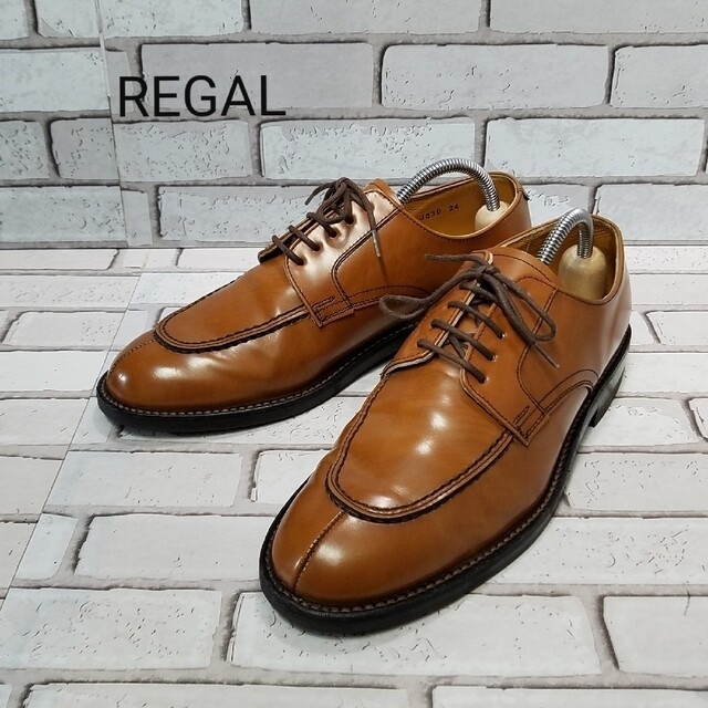 【REGAL worth collection】Uチップ　ストレートチップ　革靴