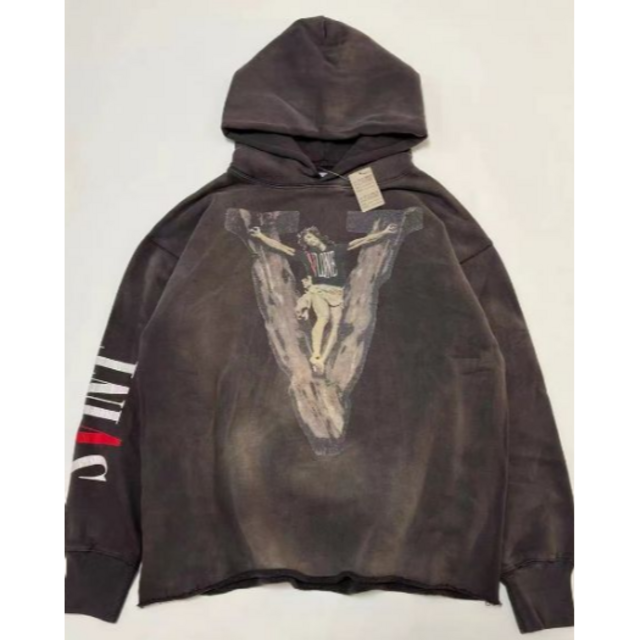 新品 未使用 SAINT MICHAEL VLONE コラボ パーカー 黒 L