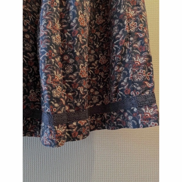 ペイズリー ロングスカート 古着 ユーズド 個性的 くすみ レディースのスカート(ロングスカート)の商品写真