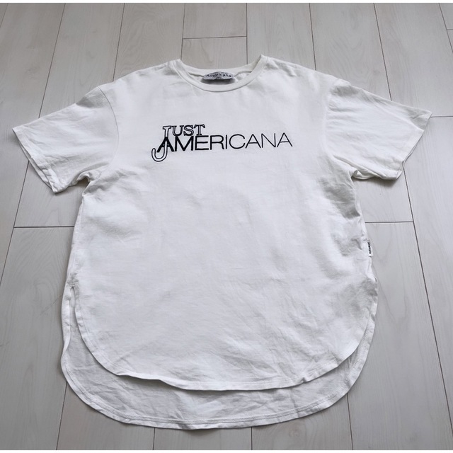 AMERICANA - アメリカーナAMERICANAラウンドカットロゴT カットソー T