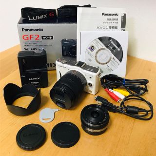 LUMIX カメラDMC-GF2+ズームレンズH-PS14042 ジャンク扱い