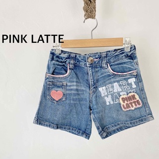 ピンクラテ(PINK-latte)のPLNK LATTE ピンクラテ　キッズ　デニム　ショート　パンツ　XSサイズ(その他)