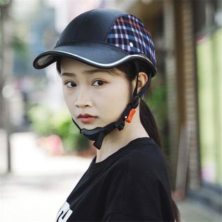 ヘルメット 自転車 帽子型 高校生 女性 レディース メンズおしゃれ つば 付き(ヘルメット/シールド)