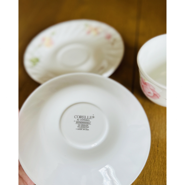 新品 希少 オールドコレール ティーカップ 5客 - グラス/カップ