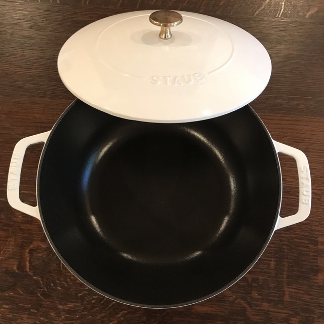 Staub ワナベ 24cm ホワイト STAUB♢ストウブ ホワイト ワナベ 24cm