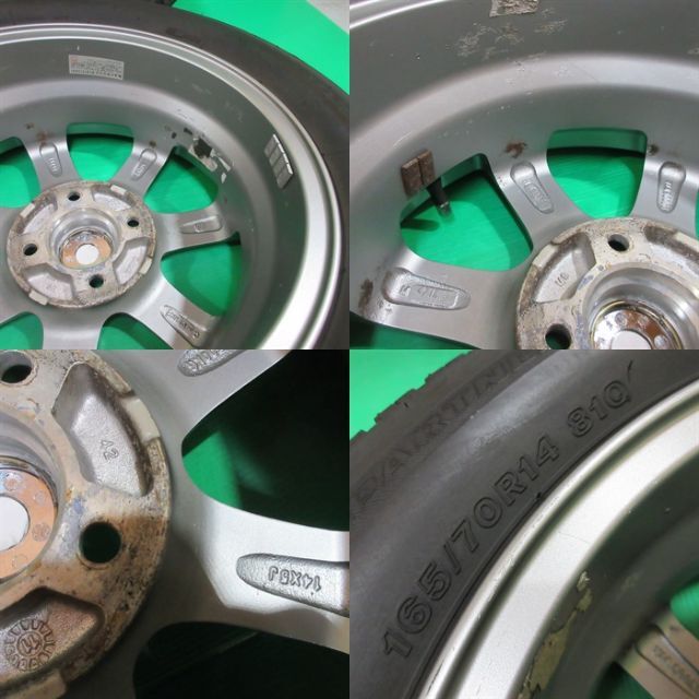 ソリオ165/70R14 2021年バリ山スタッドレス アクア ヴィッツ パッソ-