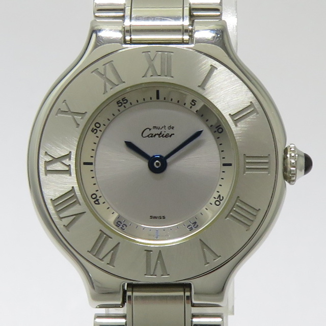 Cartier マスト21 ヴァンテアン レディース 腕時計 クオーツ SS最大約14素材機能