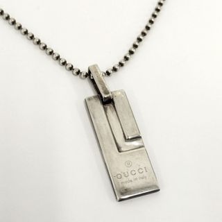 グッチ(Gucci)のGUCCI ネックレス プレート シルバー SV925(その他)