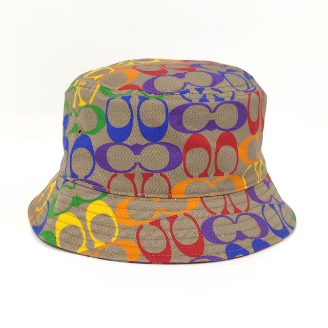COACH バケット ハット 帽子 シグネチャー コットン レインボー | フリマアプリ ラクマ