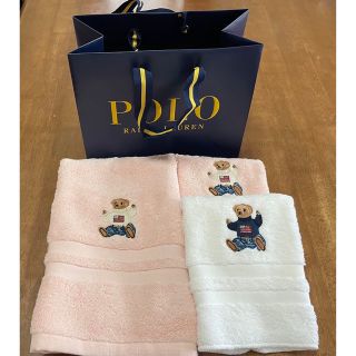 ポロラルフローレン(POLO RALPH LAUREN)のポロラルフローレン　ポロベア　3枚タオルセット(ハンカチ)