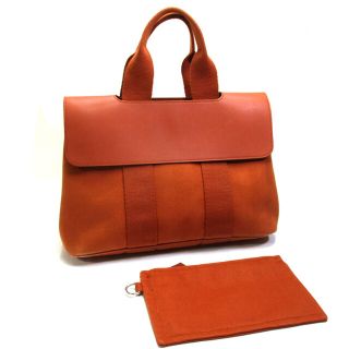 エルメス(Hermes)のHERMES ヴァルパライソ PM ハンドバッグ キャンバス トワルシェブロン(トートバッグ)