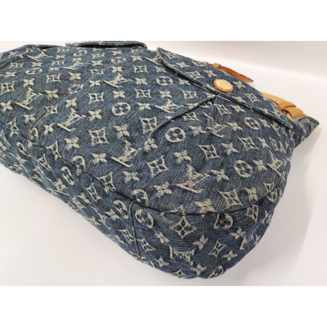 グリブルー素材ラインLOUIS VUITTON モノグラム デニム デイリーGM ショルダーバッグ