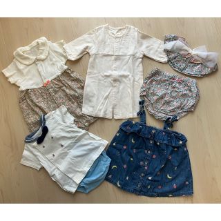 ギャップキッズ(GAP Kids)のspring様専用【美品】女の子向けベビー服　60〜80  5点セット(ロンパース)