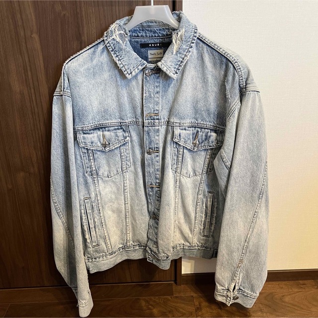 KSUBI スビ ×Travis Scott Denim Jacket ダメージデニムジャケット インディゴ