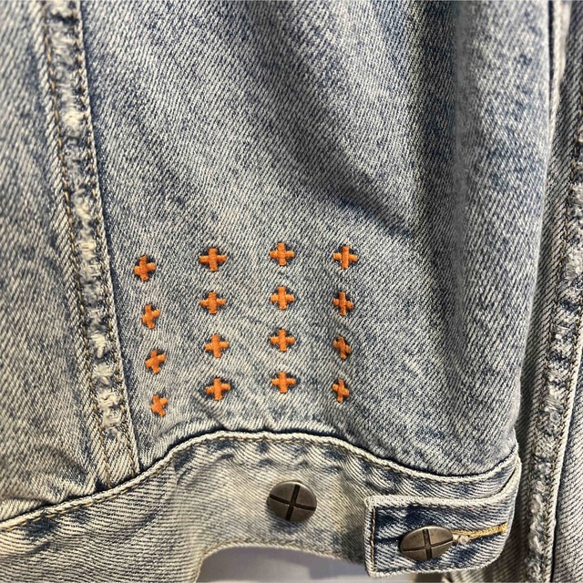 KSUBI スビ ×Travis Scott Denim Jacket ダメージデニムジャケット インディゴ