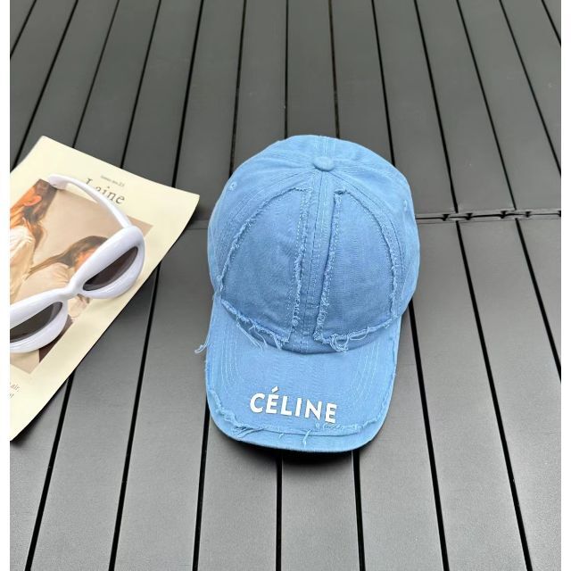 CELINE ベースボールキャップ / ドリルコットン 当社の .0%割引 www