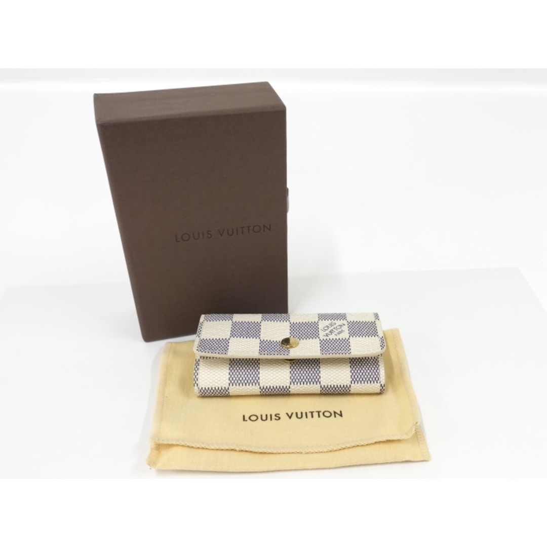 LOUIS VUITTON ミュルティクレ4 4連キーケース ダミエ アズール 8