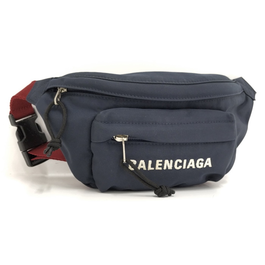 BALENCIAGA ベルトバッグ ナイロンキャンバス ネイビー 569978 | フリマアプリ ラクマ