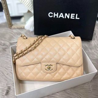 シャネル キャビアスキン ショルダーバッグ(レディース)(ベージュ系 シャネル キャビアスキン ショルダーバッグ(レディース)(ベージュ系