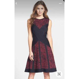 タダシショウジ(TADASHI SHOJI)の新品タダシショージ　TADASHI SHOJI  ワンピース　ドレス　フレア(ひざ丈ワンピース)