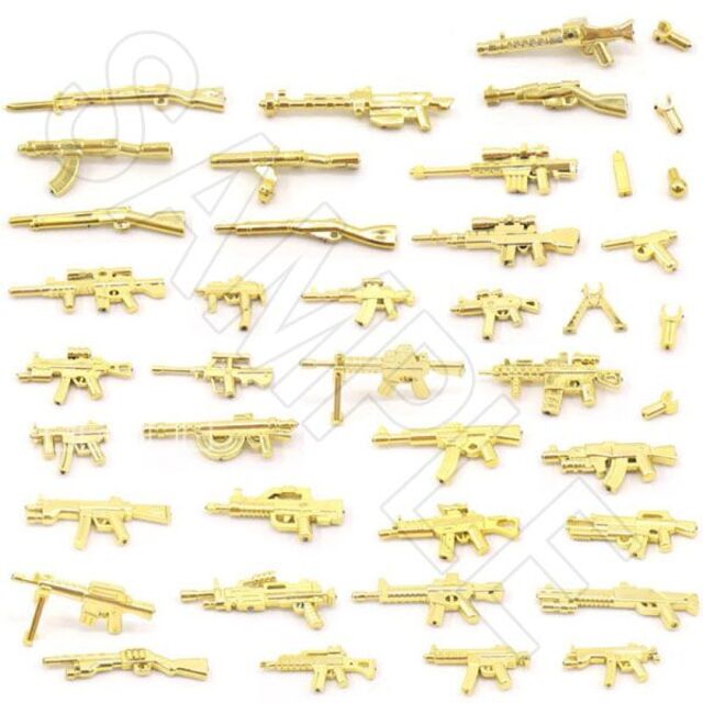 金 20個 レゴ 武器 LEGO 互換 銃 ライフル ミリタリー f0 エンタメ/ホビーのミリタリー(その他)の商品写真