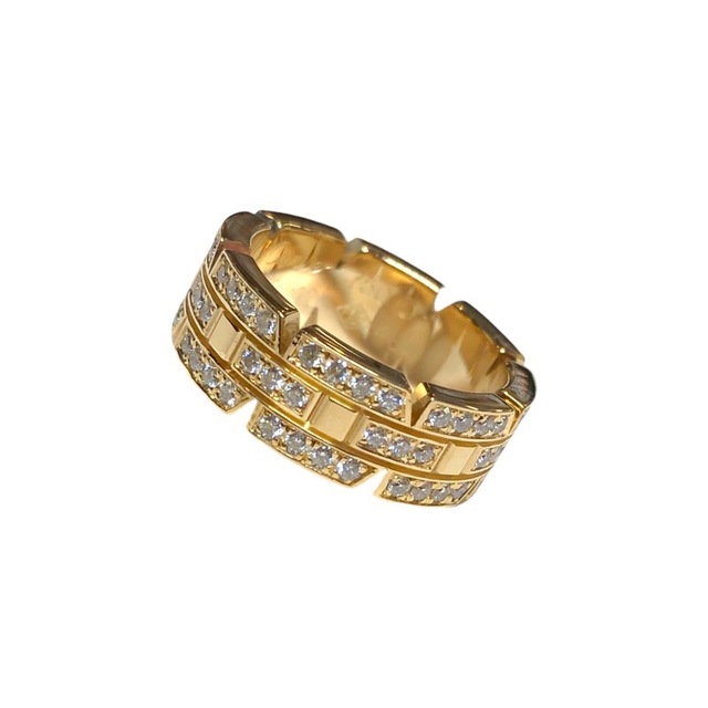 通販 Cartier S【中古】 リング フルダイヤ タンクフランセーズ
