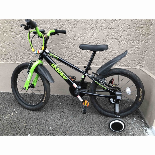 ides(アイデス)の子供　自転車　18インチ　補助輪付き　アイデス　ides d-bike 直接引渡 キッズ/ベビー/マタニティの外出/移動用品(自転車)の商品写真
