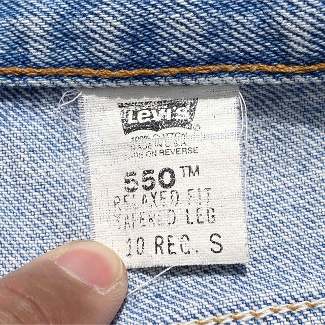 Levi's(リーバイス)のリーバイス 550 Sサイズ ブルーデニムジーンズ USA1999年製 メンズのパンツ(デニム/ジーンズ)の商品写真