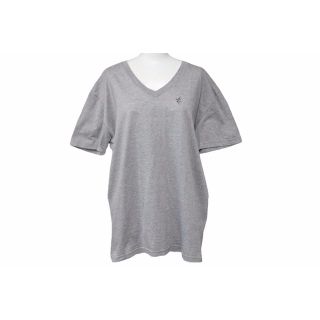 クリスチャンディオール(Christian Dior)のChristian Dior クリスチャンディオール 半袖Ｔシャツ トップス Vネック 8E3363820107 サイズXL グレー レディース 美品 中古 48825(Tシャツ(半袖/袖なし))