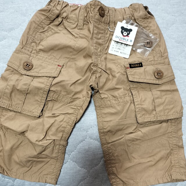 DOUBLE.B(ダブルビー)の新品 ミキハウスダブルビー カーゴパンツ 100 キッズ/ベビー/マタニティのキッズ服男の子用(90cm~)(パンツ/スパッツ)の商品写真