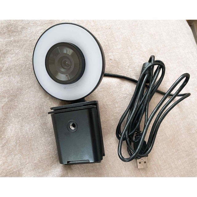 エレコム LEDリングライト内蔵Webカメラ