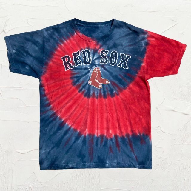 JZK  ビンテージ タイダイ柄　レッドソックス　REDSOX　野球 Tシャツ メンズのトップス(Tシャツ/カットソー(半袖/袖なし))の商品写真