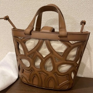 ZARA - ZARA カットワークミニトートバッグ 美品の通販 by くるみ 