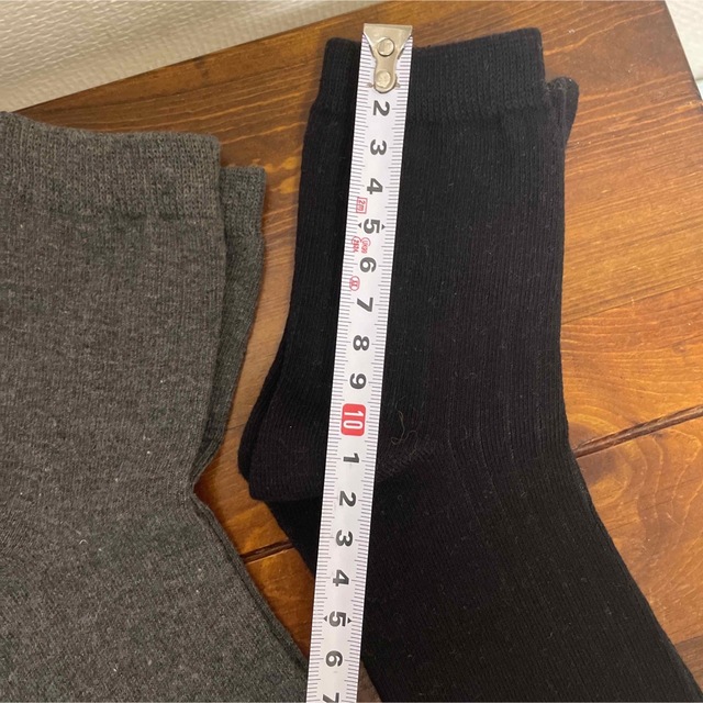 【新品・未使用】ロークルーソックス 3足セット ブラック＆グレー レディースのレッグウェア(ソックス)の商品写真