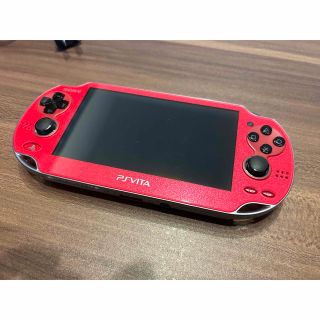 プレイステーションヴィータ(PlayStation Vita)のPS Vita 本体 PCH-1000 レッド(携帯用ゲーム機本体)