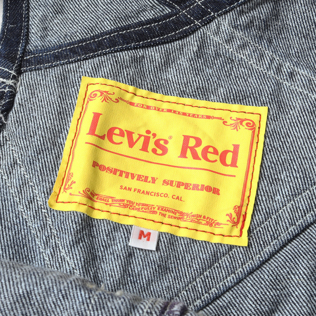 LEVIS RED リーバイスレッド Perfume prfm P235167 刺繡 ヘンプ混 デニム ペインター オーバーオール Overall A0136-0000 21SS インディゴ M ボトムス ジーンズ パンツ 【メンズ】【中古】【美品】 メンズのパンツ(サロペット/オーバーオール)の商品写真