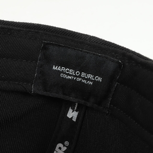 MARCELO BURLON(マルセロブロン)のMARCELO BURLON マルセロ ブロン キャップ STARTER BLACK LABEL スターター ブラックレーベル ロゴマーク ベースボールキャップ ブラック 黒 ブランド 帽子 【メンズ】【中古】【美品】 メンズの帽子(キャップ)の商品写真