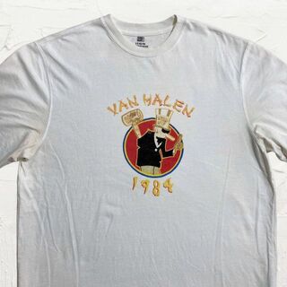JXS  ビンテージ  白 VAN HALEN　ヴァンヘイレン　バンド Tシャツ(Tシャツ/カットソー(半袖/袖なし))