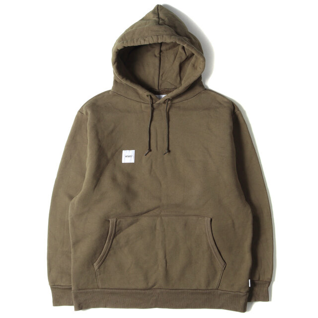 WTAPS　スウェットパーカー　３　ブラック　4面プリント　バツ　センターロゴ