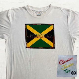 JXO ビンテージ 90s 白 ジャマイカ　国旗　JAMAICA　レゲエ T(Tシャツ/カットソー(半袖/袖なし))