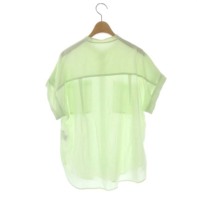 ANAYI(アナイ)のアナイ キュプラツイル バンドカラーシャツ フレンチスリーブ 38 レディースのトップス(シャツ/ブラウス(半袖/袖なし))の商品写真