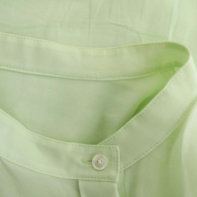 ANAYI(アナイ)のアナイ キュプラツイル バンドカラーシャツ フレンチスリーブ 38 レディースのトップス(シャツ/ブラウス(半袖/袖なし))の商品写真