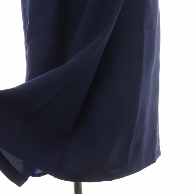 anySiS(エニィスィス)のエニィスィス エニシス レース切替ワンピース ラップ調 ひざ丈 半袖 2 紺 レディースのワンピース(ひざ丈ワンピース)の商品写真