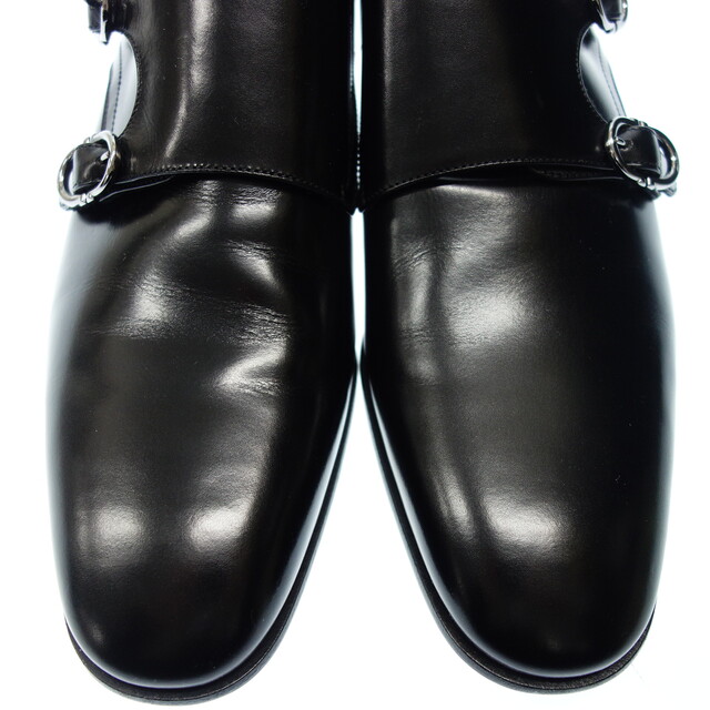 Salvatore Ferragamo(サルヴァトーレフェラガモ)のサルヴァトーレフェラガモ レザーシューズ メンズ 5.5 黒【AFC21】 メンズの靴/シューズ(ドレス/ビジネス)の商品写真