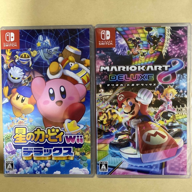 マリオカート8 デラックス + 星のカービィWiiデラックス 2点セット 新品-