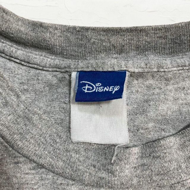 JXH Disney ビンテージ  グレー ディズニー　ミッキー　刺繍 Tシャツ メンズのトップス(Tシャツ/カットソー(半袖/袖なし))の商品写真