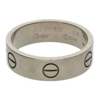 カルティエ(Cartier)のカルティエ  LOVE RING ラブリング K18WGリング メンズ 59/18号(リング(指輪))