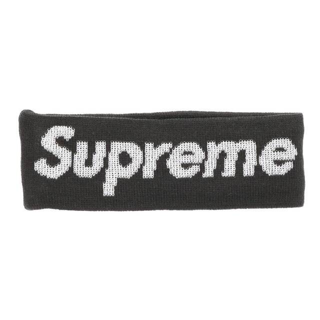 supreme ブラック シュプリーム ロゴ ヘヤバンド